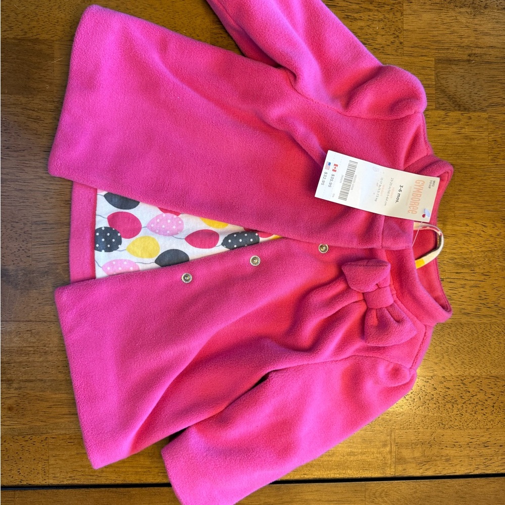 3-6mo Gymboree Pea Coat with Bow Detail
